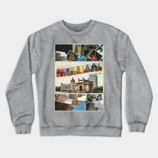 Greetings from Mumbai in India Vintage style retro souvenir Crewneck Sweatshirt